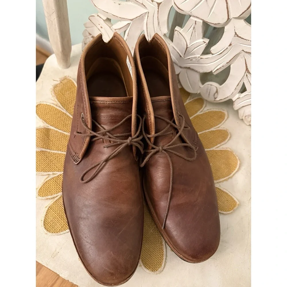 Timberland Wodehouse Brown Leather Chukka Boots Round Toe US 11